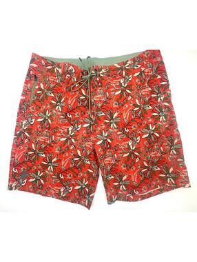 Stio CFS Floral Quick Stretch Board Shorts Swim Trunks 2330 Mens size 36X16